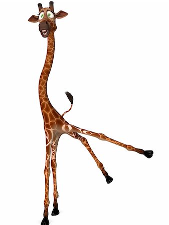 3D Render of an Toon Giraffe Stock Photo - Budget Royalty-Free & Subscription, Code: 400-04986660