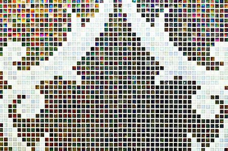 simsearch:400-05197784,k - Colorful mosaic tiles with ornament motif decoration Foto de stock - Super Valor sin royalties y Suscripción, Código: 400-04987340