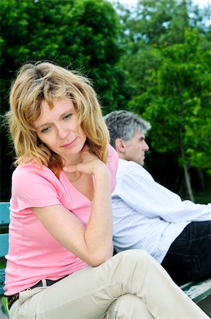 Mature man and woman having relationship problems Foto de stock - Super Valor sin royalties y Suscripción, Código: 400-04987399