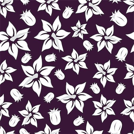 elegant swirl vector accents - Floral seamless background for yours design use. For easy making seamless pattern just drag all group into swatches bar, and use it for filling any contours. Stock Photo - Budget Royalty-Free & Subscription, Code: 400-04987782