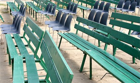empty pew - outdoor empty seats Stock Photo - Budget Royalty-Free & Subscription, Code: 400-04987869
