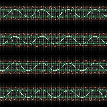 frequency - digitally created sound wave pattern, seamlessly tillable Foto de stock - Super Valor sin royalties y Suscripción, Código: 400-04987967