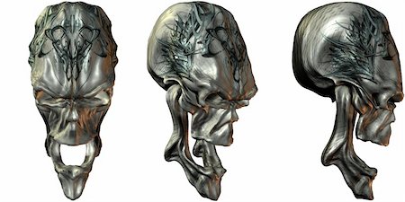 simsearch:400-06101353,k - 3D Render of Fantasy Skulls Stock Photo - Budget Royalty-Free & Subscription, Code: 400-04988195
