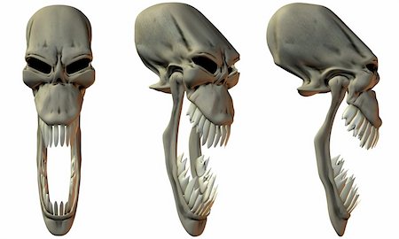 simsearch:400-06101353,k - 3D Render of Fantasy Skulls Stock Photo - Budget Royalty-Free & Subscription, Code: 400-04988196