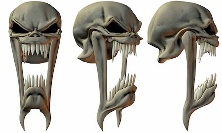 simsearch:400-06101353,k - 3D Render of Fantasy Skulls Stock Photo - Budget Royalty-Free & Subscription, Code: 400-04988197