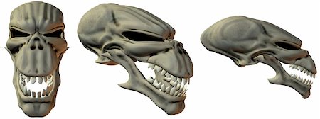 simsearch:400-06101353,k - 3D Render of Fantasy Skulls Stock Photo - Budget Royalty-Free & Subscription, Code: 400-04988198