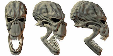 simsearch:400-06101353,k - 3D Render of Fantasy Skulls Stock Photo - Budget Royalty-Free & Subscription, Code: 400-04988199
