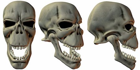 simsearch:400-06101353,k - 3D Render of Fantasy Skulls Stock Photo - Budget Royalty-Free & Subscription, Code: 400-04988203