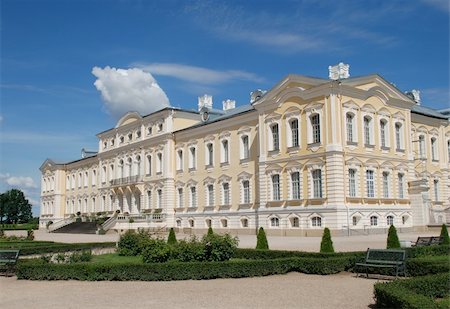 picture luxurious rococo architecture - Rundale Palace is one of the most outstanding monuments of Baroque and Rococo art in Latvia. www.rundale.net Stock Photo - Budget Royalty-Free & Subscription, Code: 400-04988416