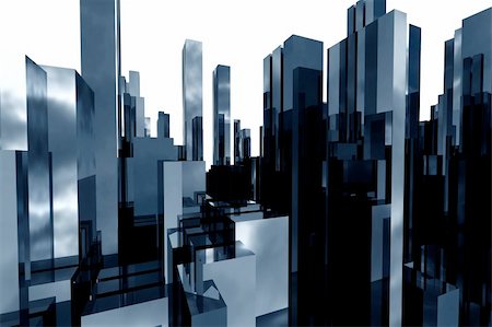 abstract  3d skyscrapers business office Stock Photo - Budget Royalty-Free & Subscription, Code: 400-04988906