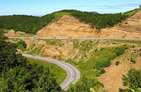 The Mountain motion  pass Kholmskiy on island Sakhalin. Stock Photo - Budget Royalty-Free & Subscription, Code: 400-04989303