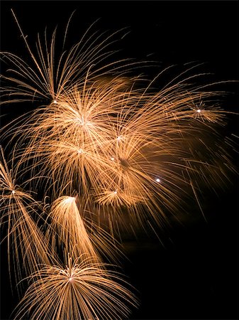 roman festival - Various details of traditional pyrotechnical firework displays Stock Photo - Budget Royalty-Free & Subscription, Code: 400-04989592