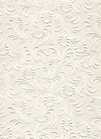 embossed - Close up of embossed flower pattern on paper. Foto de stock - Super Valor sin royalties y Suscripción, Código: 400-04980717