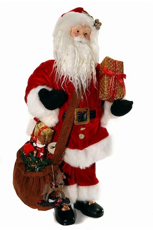 simsearch:400-06132090,k - Porcelain Santa Claus with his toy bag Photographie de stock - Aubaine LD & Abonnement, Code: 400-04981588