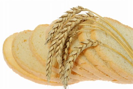 simsearch:400-04736849,k - Wheat and bread. A ripe agriculture isolated on a white background Stock Photo - Budget Royalty-Free & Subscription, Code: 400-04981892