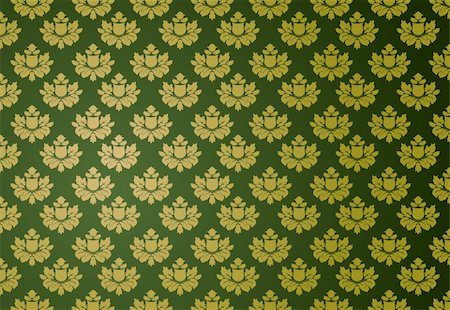 Vector illustration of a green glamour pattern Stock Photo - Budget Royalty-Free & Subscription, Code: 400-04982196