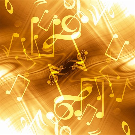 simsearch:400-05076366,k - golden abstract background with music notes in it Stockbilder - Microstock & Abonnement, Bildnummer: 400-04982537