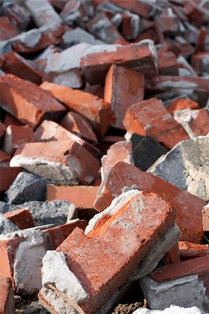 a close up of an old pile of bricks Stock Photo - Budget Royalty-Free & Subscription, Code: 400-04983415