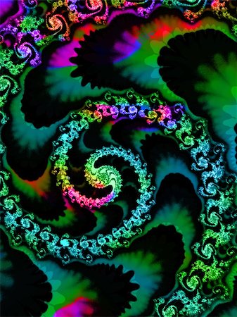 Psychodelic Vertical 2d Fractal Pattern Design Illustration Foto de stock - Super Valor sin royalties y Suscripción, Código: 400-04994274