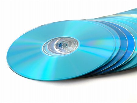 dvd - CDs DVDs on White Background Stock Photo - Budget Royalty-Free & Subscription, Code: 400-04994284