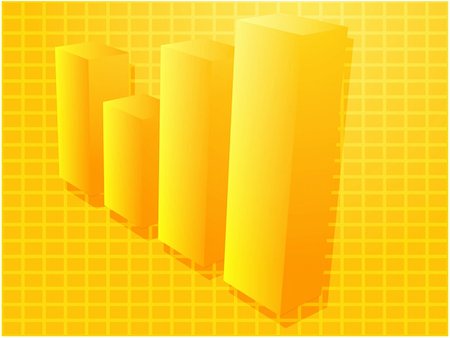 simsearch:400-04644126,k - Three-d barchart financial diagram illustration over square grid Stock Photo - Budget Royalty-Free & Subscription, Code: 400-04994966