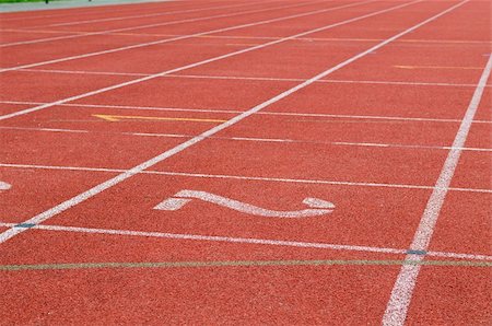 relay race competitions - Closeup of a part of a racing track. Stock Photo - Budget Royalty-Free & Subscription, Code: 400-04995204