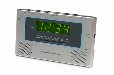 reloj digital - Digital alarm clock, from my objects series Foto de stock - Super Valor sin royalties y Suscripción, Código: 400-04995504