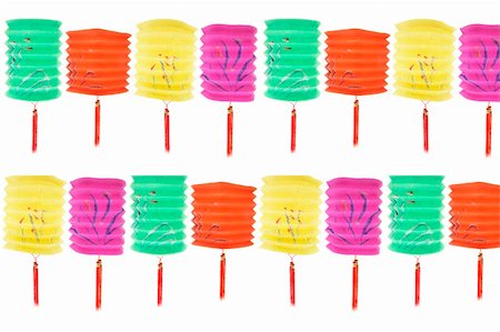 simsearch:400-05731349,k - Paper Lanterns Isolated on White Background Stock Photo - Budget Royalty-Free & Subscription, Code: 400-04996135
