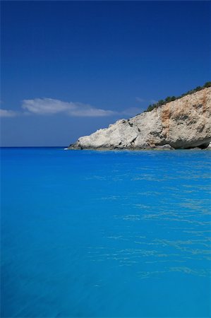 Porto Katsiki beach on the Ionian island of Lefkas Greece Foto de stock - Royalty-Free Super Valor e Assinatura, Número: 400-04996232