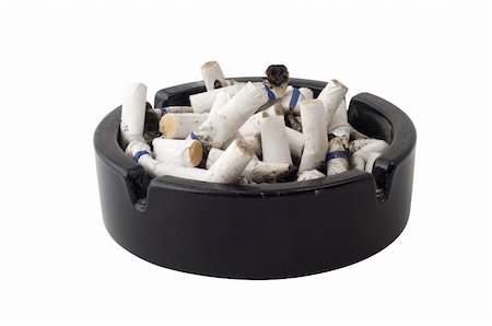 a lot of butts in ashtray Stock Photo - Budget Royalty-Free & Subscription, Code: 400-04996490