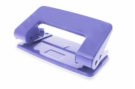 Hole Puncher on White Background Photographie de stock - Aubaine LD & Abonnement, Code: 400-04996578