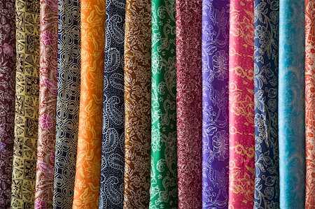 Balinese batik sarongs for sale Stock Photo - Budget Royalty-Free & Subscription, Code: 400-04996664