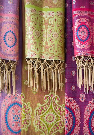 Balinese batik sarongs for sale Stock Photo - Budget Royalty-Free & Subscription, Code: 400-04996667