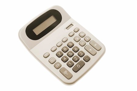 simsearch:693-06324344,k - Calculator on Isolated White Background Foto de stock - Super Valor sin royalties y Suscripción, Código: 400-04997028