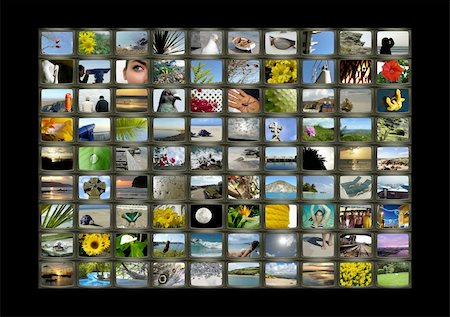 dylan_burrill (artist) - A series of images to make up a TV Wall style collage Fotografie stock - Microstock e Abbonamento, Codice: 400-04997410