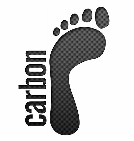 dylan_burrill (artist) - Carbon Footprint symbol for web or design use Fotografie stock - Microstock e Abbonamento, Codice: 400-04997442