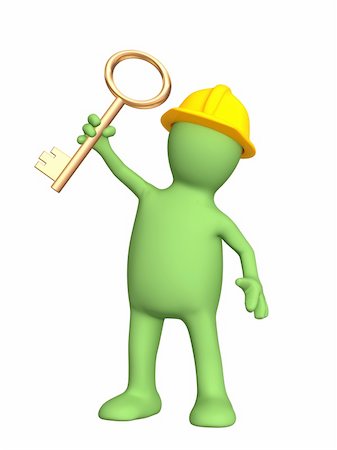 simsearch:400-04285690,k - Builder, holding in hand a gold key Stock Photo - Budget Royalty-Free & Subscription, Code: 400-04998583