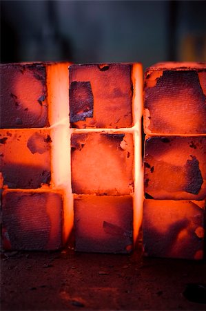 piles of hot iron blocks in foundry. Narrow focus on central block Stock Photo - Budget Royalty-Free & Subscription, Code: 400-04998713