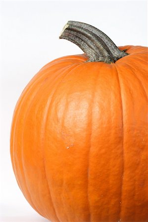 spooky field - Big orange Pumpkin. on a white background. Stock Photo - Budget Royalty-Free & Subscription, Code: 400-04998814