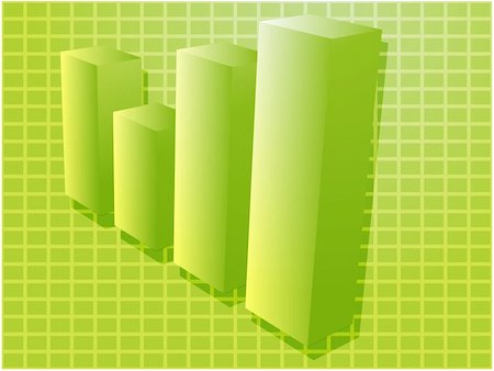 simsearch:400-04644126,k - Three-d barchart financial diagram illustration over square grid Stock Photo - Budget Royalty-Free & Subscription, Code: 400-04998974