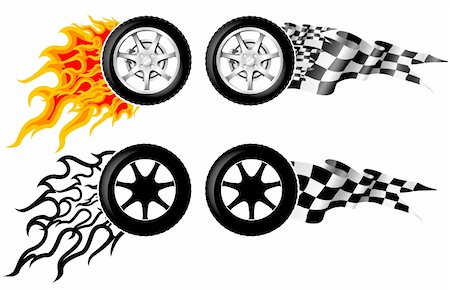 Sports Race Emblems - third set Stock Photo - Budget Royalty-Free & Subscription, Code: 400-04999054