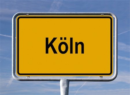 General city entry sign of Köln (Cologne), Germany Stock Photo - Budget Royalty-Free & Subscription, Code: 400-04999778
