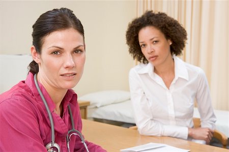 simsearch:400-04021788,k - Woman in doctor's office frowning Stock Photo - Budget Royalty-Free & Subscription, Code: 400-04999922