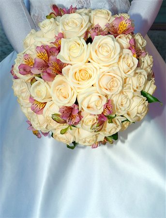 simsearch:400-04161971,k - A shot of wedding sweet bouquet in brides hands Stock Photo - Budget Royalty-Free & Subscription, Code: 400-04990507