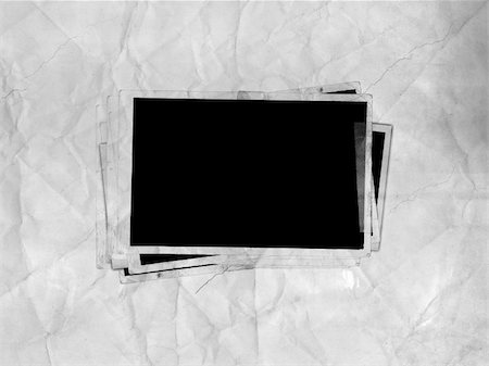 phecsone (artist) - Blank picture frames on grungy paper background. Stockbilder - Microstock & Abonnement, Bildnummer: 400-04990863