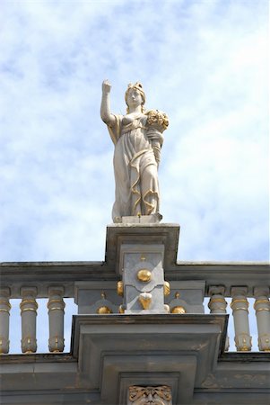 pomerania - Statues of women on the Golden Gate, Zlota Brama, Gdansk, Poland Photographie de stock - Aubaine LD & Abonnement, Code: 400-04991408