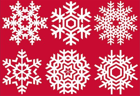 simsearch:400-04654192,k - vector snowflakes set Foto de stock - Super Valor sin royalties y Suscripción, Código: 400-04991980