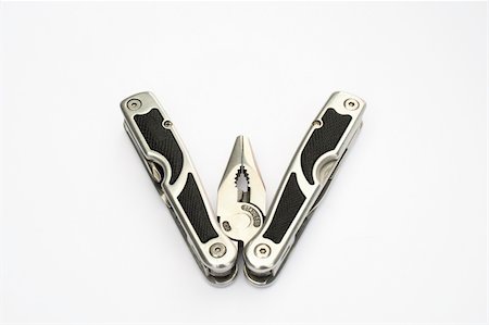 serrated - Flat-nose pliers on a white background Stock Photo - Budget Royalty-Free & Subscription, Code: 400-04992050