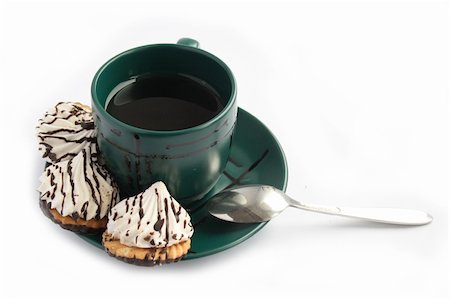 cup with tea and cookie Stock Photo - Budget Royalty-Free & Subscription, Code: 400-04992088