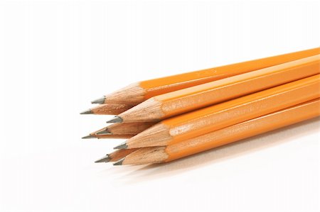 Pack of pencils on a white background Stock Photo - Budget Royalty-Free & Subscription, Code: 400-04992080